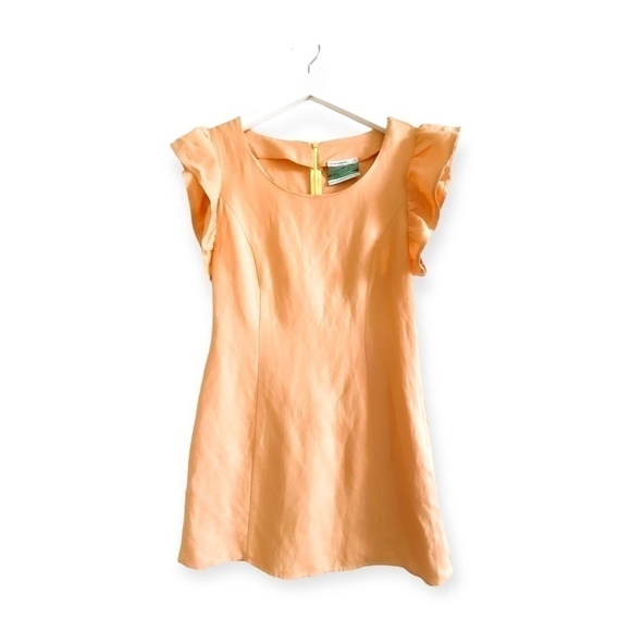 Urban Renewal Peach Color Flutter short Sleeve Dress size S - Picture 1 of 8